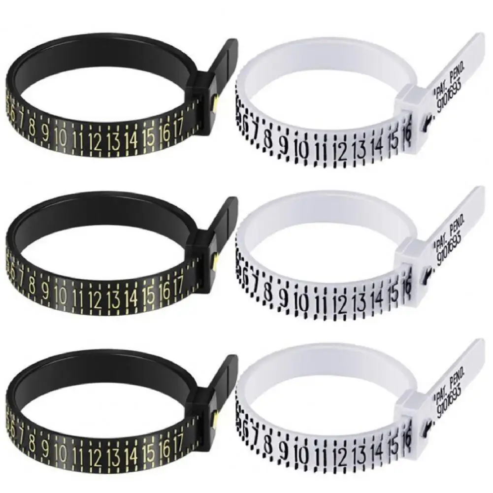 Ring Sizer Circle Reusable Gauge Finger Size Measuring Tool for Jewelry Shop