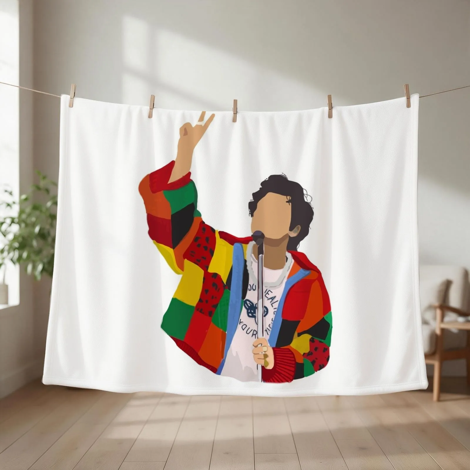 harry cardigan Throw Blanket couch cozy soft plush fuzzy picnic outdoor blanket