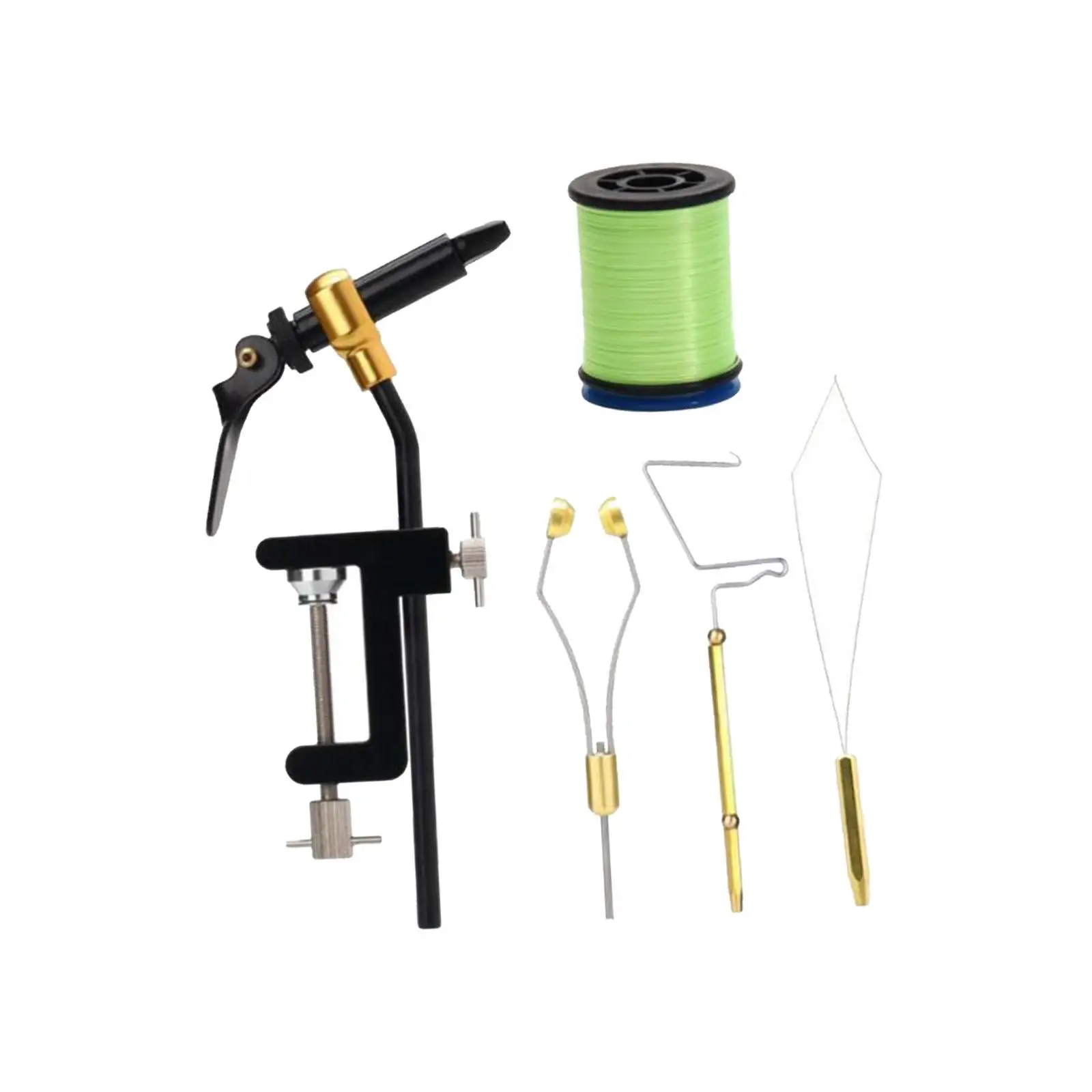 

Professional Fly Tying Kit with Rotary Vise and Knot Finisher