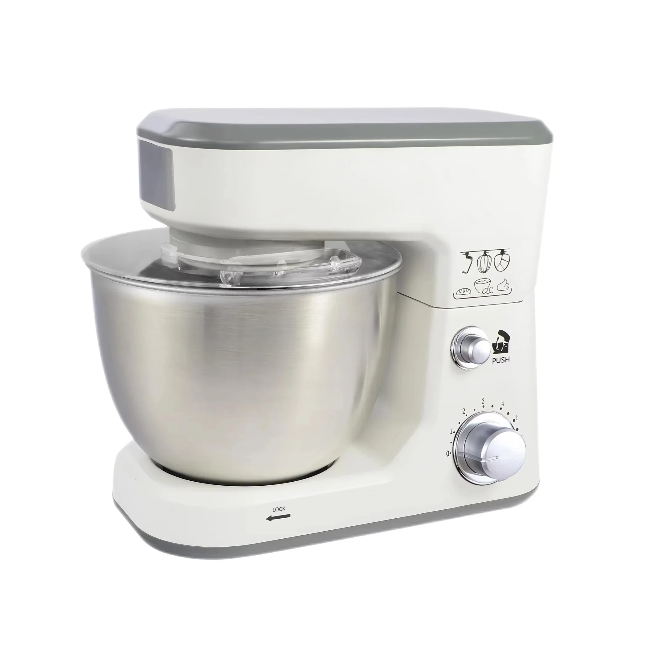 Hot Sale Kitchen Robot Multifunctional Stainless Steel Bowl Stand Mixer Kitchenaid Machine Food Mixer