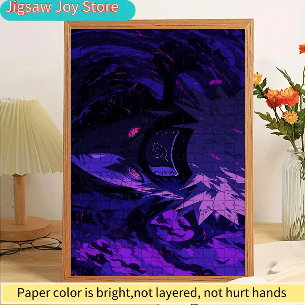 

Аниме-пазл с изображением Какаши Хатаке из Наруто, Риннеган, Шаринган, темно-фиолетовый, эстетичный дизайн, премиум-качество, яркая печать высокой четкости, размер S.