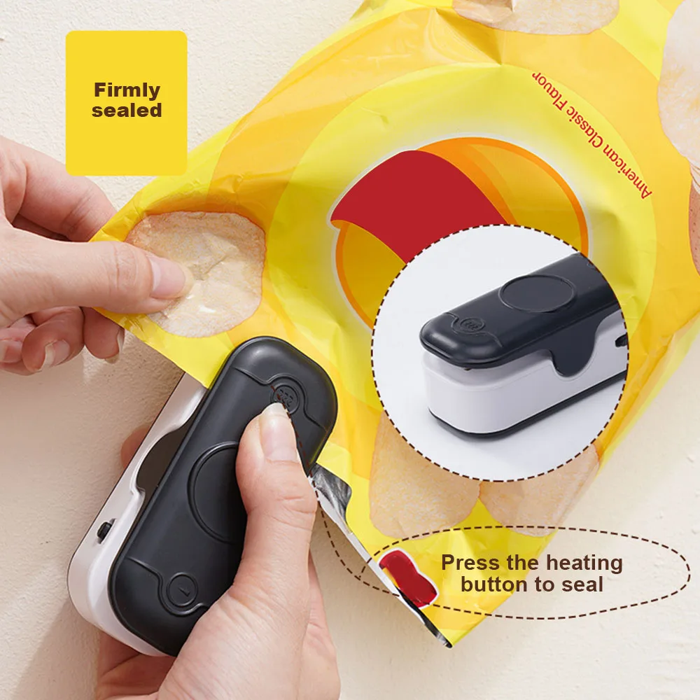 

Mini Heat Bag Sealing Machine Package Sealer Bags Multipurpose Portable Thermal Plastic Food Bag Closure Clamp Kitchen Gadgets