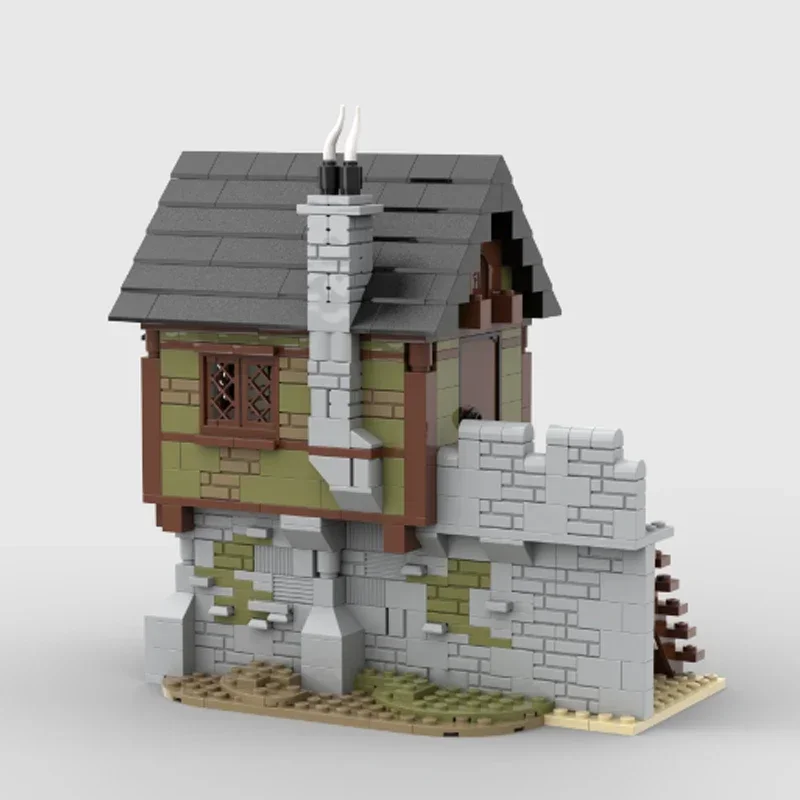 Briques de château noir médiéval, château de Bradford, garde le chevalier, blocs modulaires, assistant MOC, architecture de bastion, blocs cadeaux