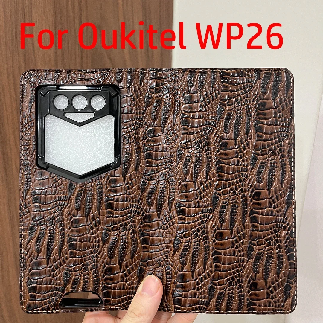 Genuine Leather Skin Flip Wallet Book Phone Case Cover On For Oukitel WP 19 21 22 23 26 27 28 30 Pro Ultra WP30 WP28 WP27 WP21