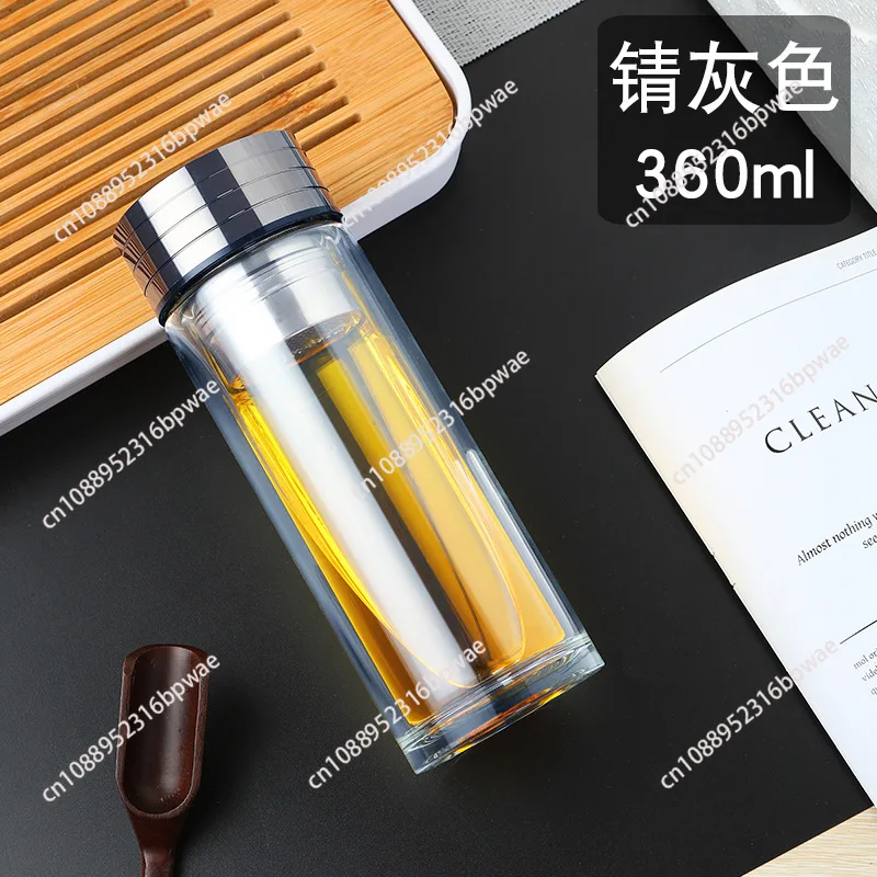 Glass Water Bottles Magnetic Tea Infuser Bottle Tea Separation Mug Double-Layer Portable Creative Water Cup Home Waterbottle