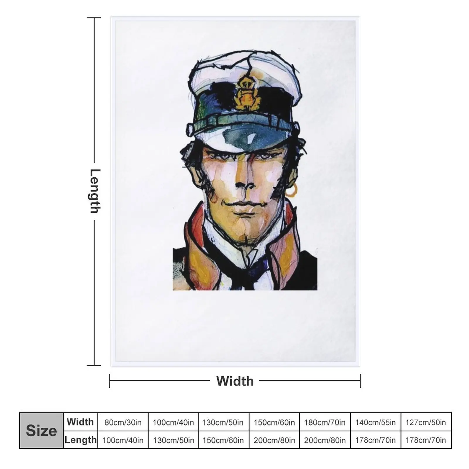 Copy of corto maltese Throw Blanket Moving Thins Blankets