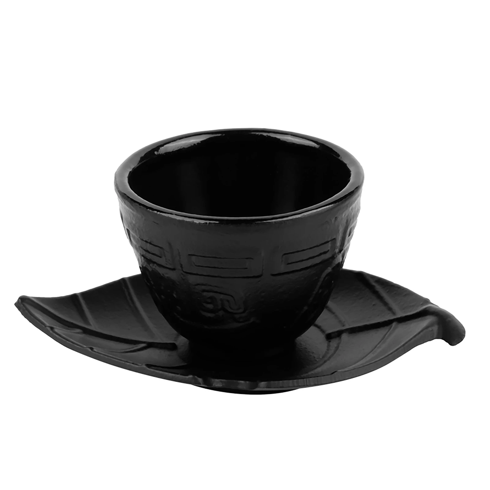 Printing Iron Cup Imitation Japanese Cast Iron Teacup Retro Cup Iron Pot Iron Coaster Tea Set