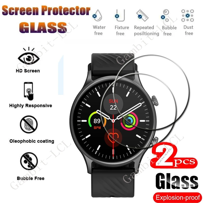 2PCS 9H Tempered Glass Screen Protector For Zeblaze Btalk 2 Lite Smart Watch Btalk2Lite Btalk2 2Lite SmartWatch Cover Film