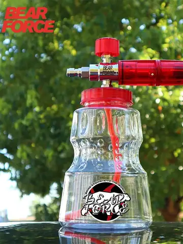 Pressure Washer Aluminum Foam Cannon Foam Generator Snow Foam Lance with 1/4” Quick Connector for Portland Husky Ryobi Greenwork