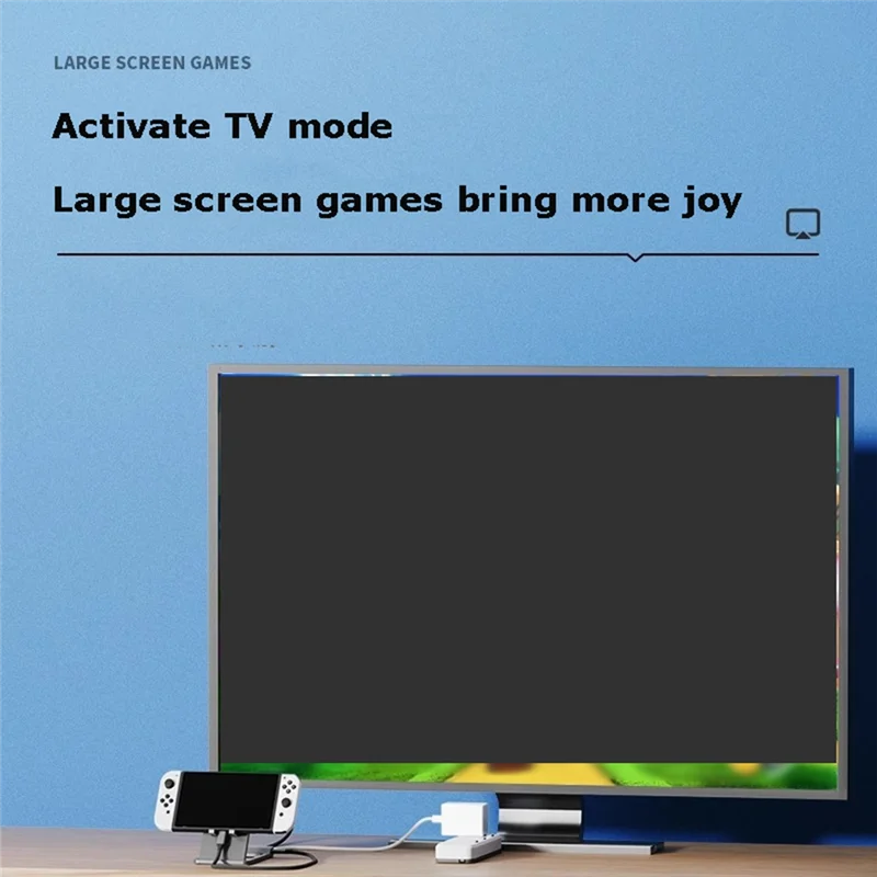 BNVN-Per Switch 2 Base di conversione per proiezione schermo compatibile Supporto pieghevole con per Switch Dock 4K /Type-C/Usb 3.0