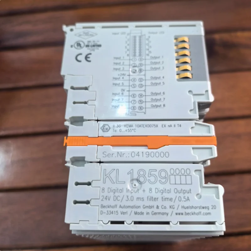 

Free shipping 1PCS KL1859 HD bus terminals, 8 channels of digital I/O 24 V DC Terminal module PLC