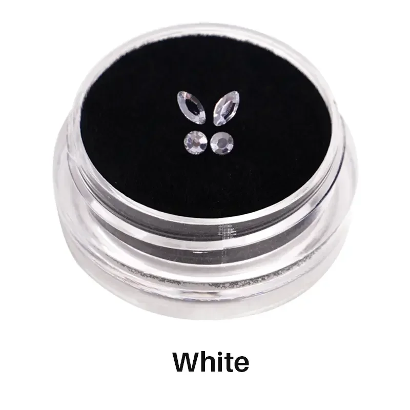 4 قطعة/صندوق الأسنان الأسنان الأحجار الكريمة كريستال الماس مجوهرات الأسنان الجمال فراشة الماس مواد الديكور مجموعة الماس الأسنان #6