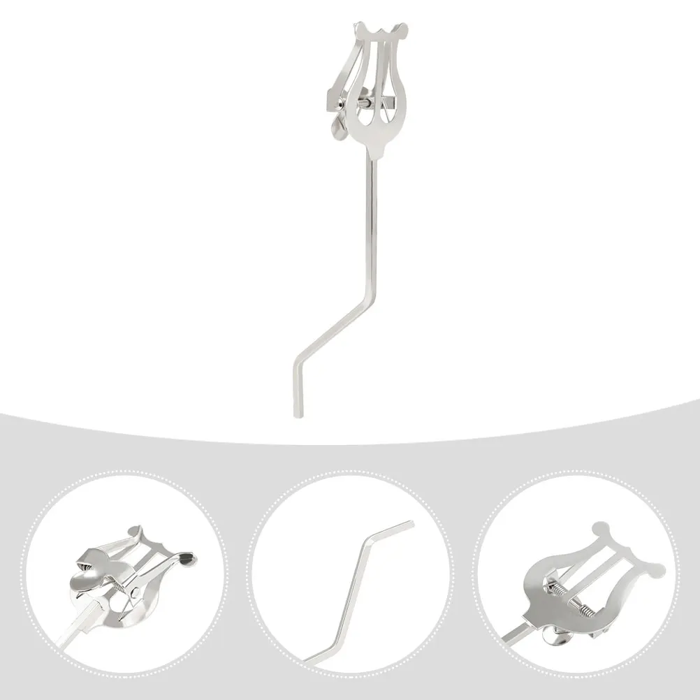 

Plate Rack Musical Instrument Holder Clip Clarinet Book Page Score Silver Clips