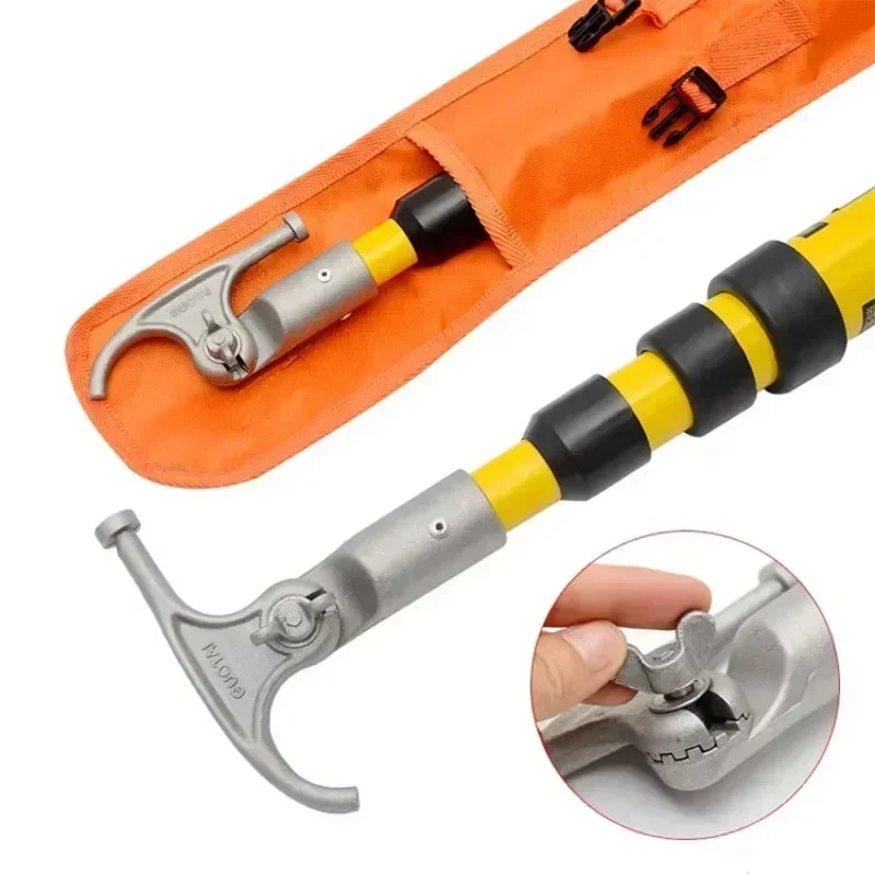 

lighting protection rod electric shock insulated high voltage operating fiberglass telescopic hot stick