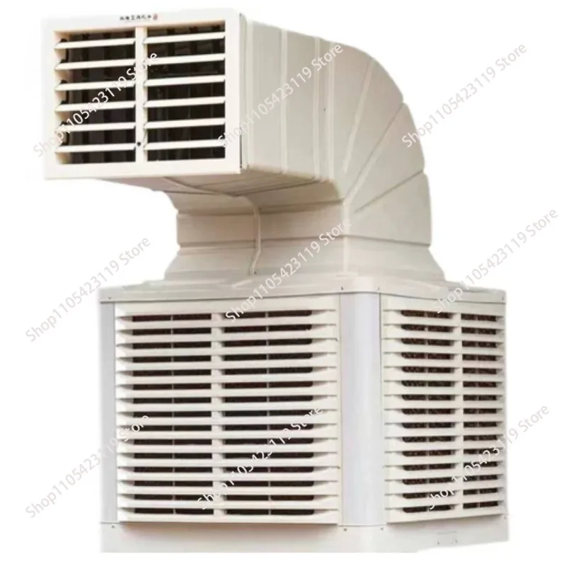 Factory Direct Wall Mounted Industrial Air Cooler, Water Evaporative Noiseless Cooling Unit for Warehouse Workshop Ventilation