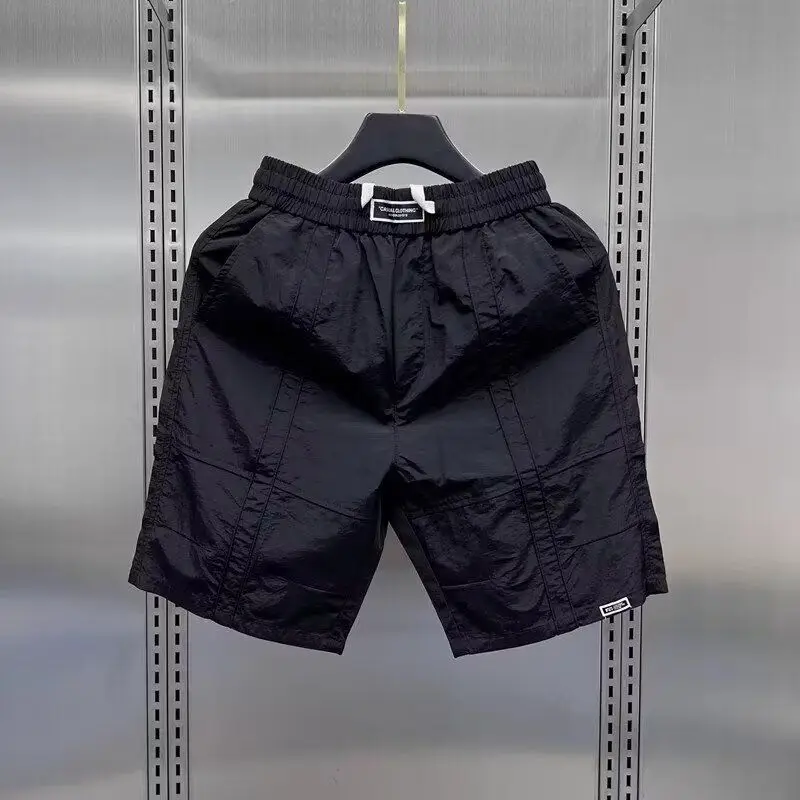 

Casual Loose Men's Short Pants Summer Fashion Outerwear Polyester Fiber Youth Active Style Sport Pants Korean Version Five-Po...