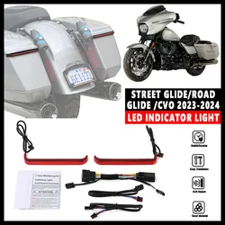For Harley CVO Street Glide Road Glide ST 2023 2024 NEW Motorcycle Tracer Rear Saddlebag LED Indicator Run Turn Brake Lights CVO