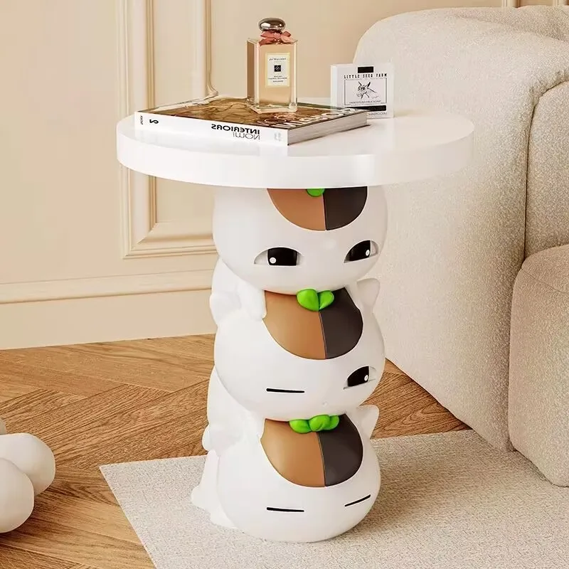 Home Decor Creative Cat Statue Side Tables Home Furniture Living Room Tea Table Animal Sculpture Coffee Tables Housewarming Gift