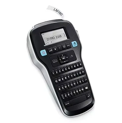 

Large Display DYMO LabelManager LM 160 LM160 Portable Label Maker D1 Thermal Label Printer with QWERTY Keyboard for Home Office