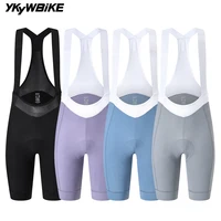YKYWBIKE-babero de ciclismo corto para mujer, larga distancia, 7 horas de equitación, interfaz italiana, acolchado, bicicleta de carretera, pantalones cortos
