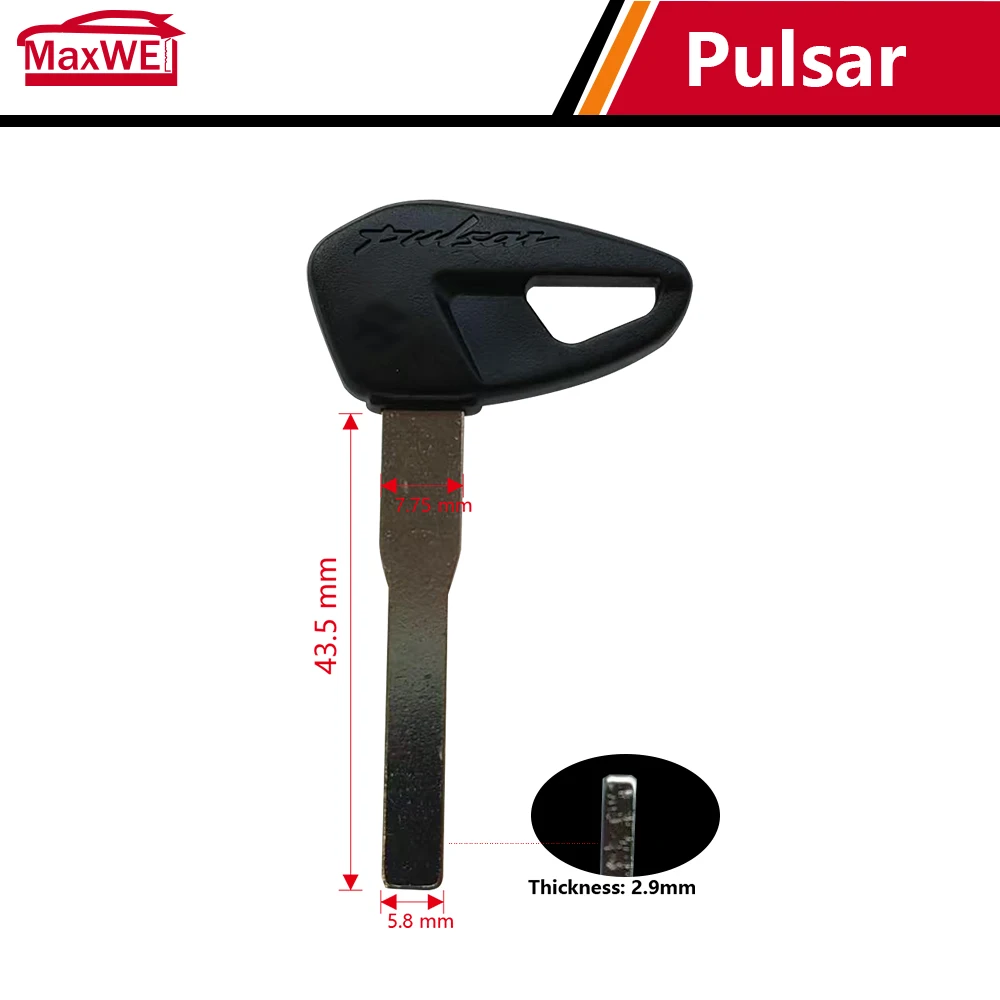 Llave de Repuesto para Motocicleta Bajaj Pulsar, Pulsar 220, Pulsar 180, RS200, DOMINAR 200, NS200, AS200, Llaves en Blanco