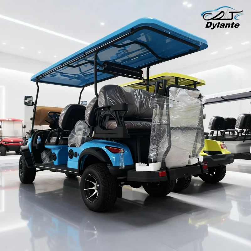 

Электрический багги, автомобильная охотничья тележка, заводская поставка, высококачественная 6-местная электрическая тележка для гольфа, уличные легальные клубные тележки для гольфа