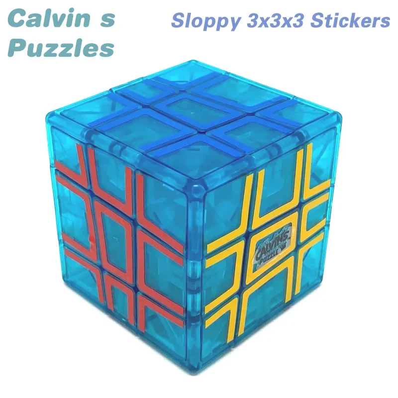 Oskar Sloppy 3x3x3 Stickers Calvin's Puzzles Magic Cube Neo Professional Speed Twisty Puzzle Brain Teasers Educational Toys