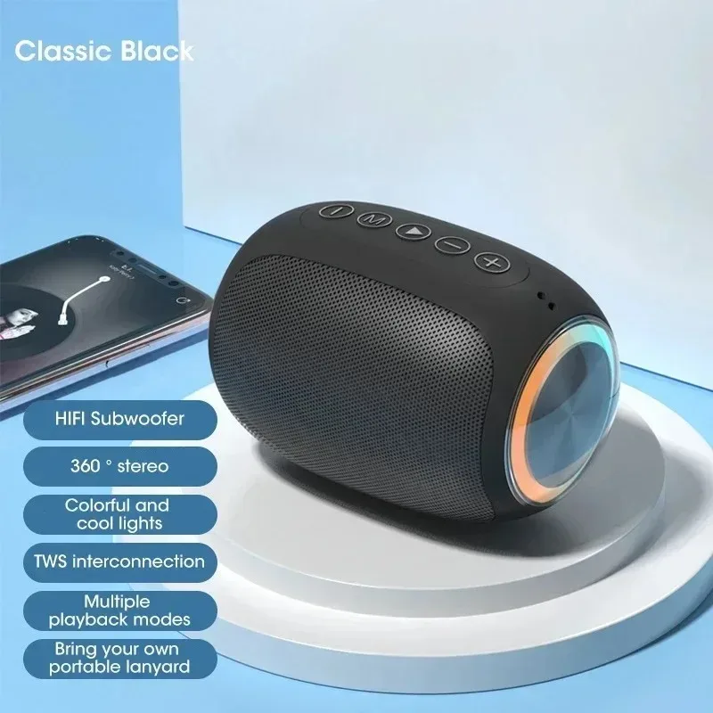 Speaker Bluetooth pink strong function portable Bluetooth speaker outdoor speaker waterproof 10W bass support TF card