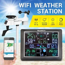 Stazione meteorologica WiFi professionale Internet sensore esterno Wireless 0310 pluviometro previsioni meteo Living Wind Gauge