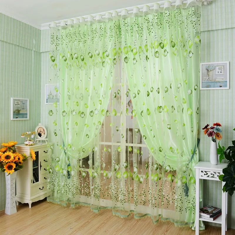 Modern Tulle Curtains For Living Room Purple Curtains For Children Bedroom Door Short Kitchen Window Curtains Creative Drape