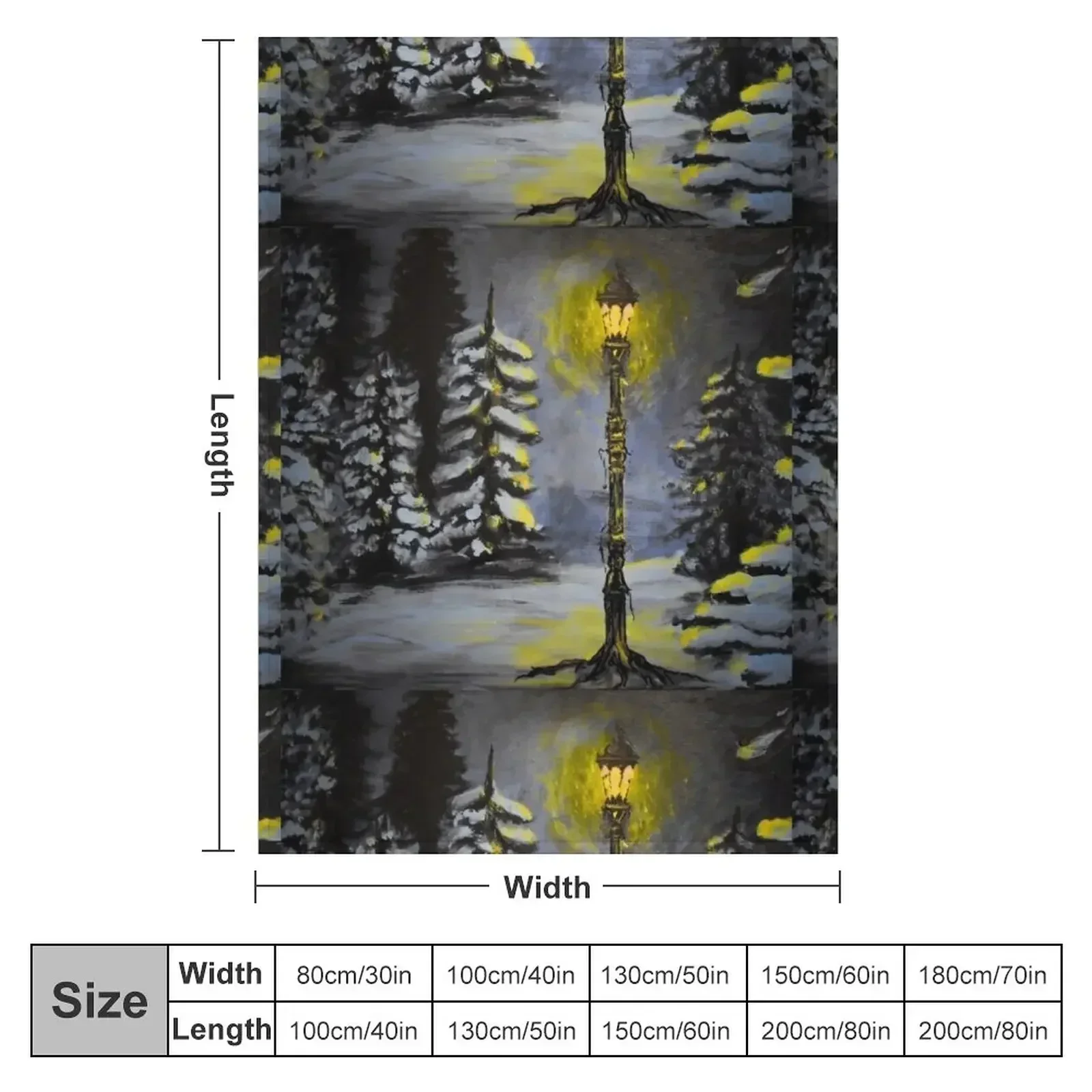 Magic in the Snow Throw Blanket warm for winter decorative Loose Blankets