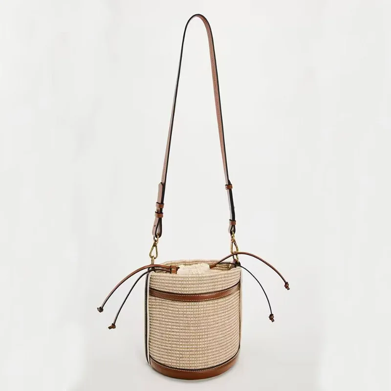 

ZR домашняя сумка-ведро, женская повседневная сумка через плечо, летние пляжные сумки для женщин, роскошные сумки, дизайнерская тканая сумка