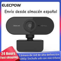 Elecpow New 1080P Webcam Full HD Web Camera With Microphone USB Plug Video Cameras For PC Computer Mac Laptop Desktop Conference