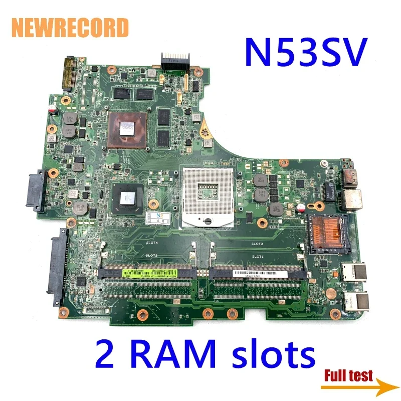 

For Asus N53S N53SV N53SN N53SM Laptop Motherboard GT540M GPU 2 RAM Slots HM65 Full Test Main Board