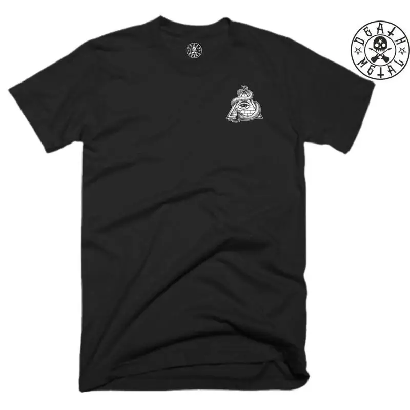 All Seeing Eye T Shirt Pocket Music Clothing Rock Pyramid Illuminati Snake Top