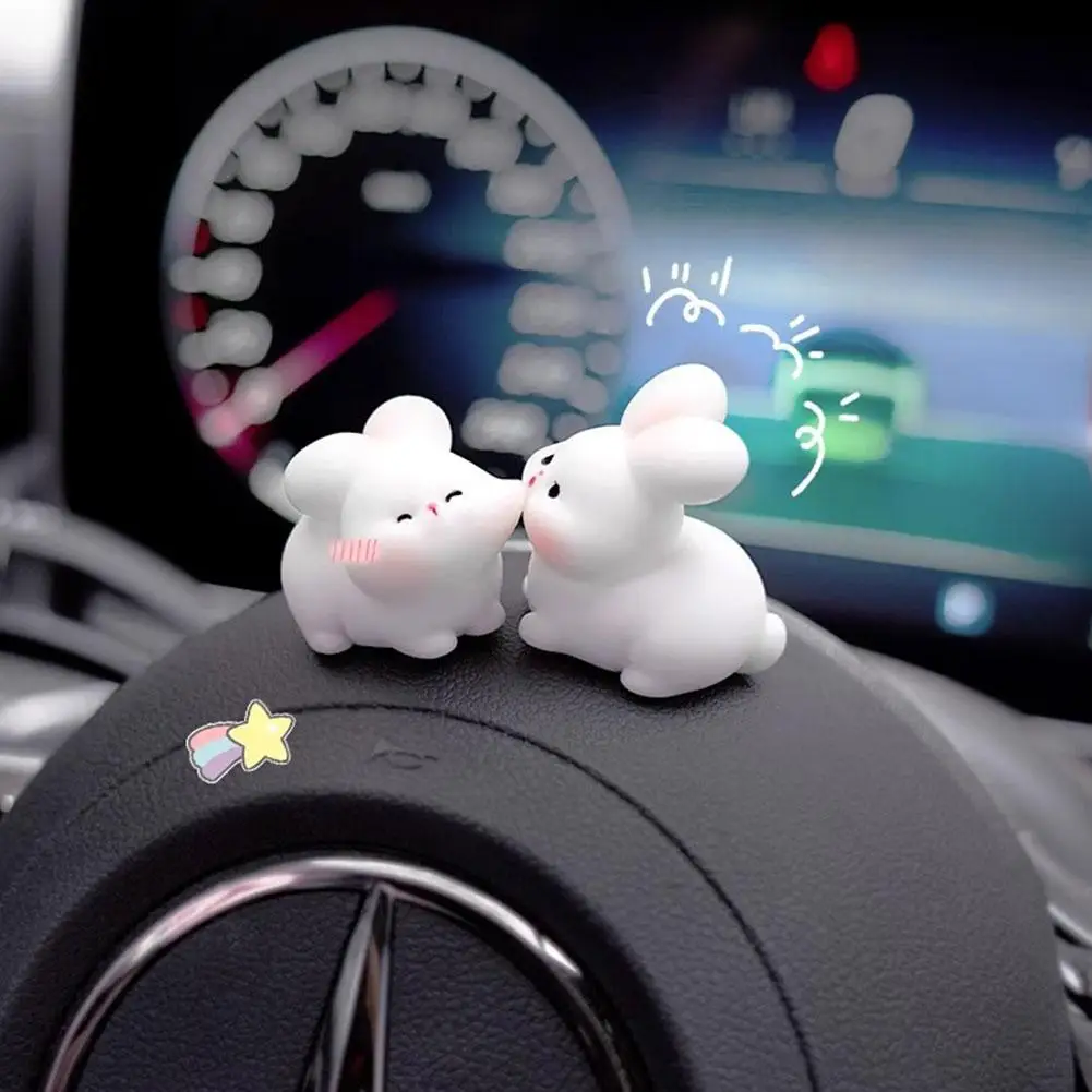 

Car Creative Ornaments Kissing Cat Kissing Rabbit Kissing Car Interior Frog Ornaments Couple Decoration Warm Atmosphere C3A9