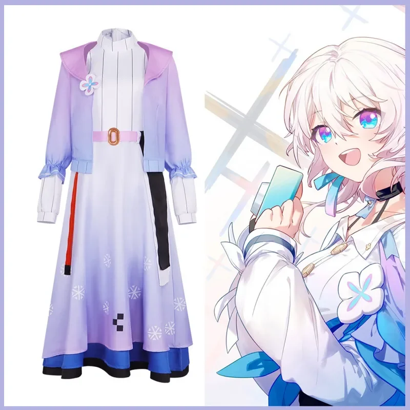 Anime Game Honkai: Star Rail March 7th Cosplay Costume  Danheng Astral Express Wig Daily Dress Woman Sexy Kawaii Carnival Suit