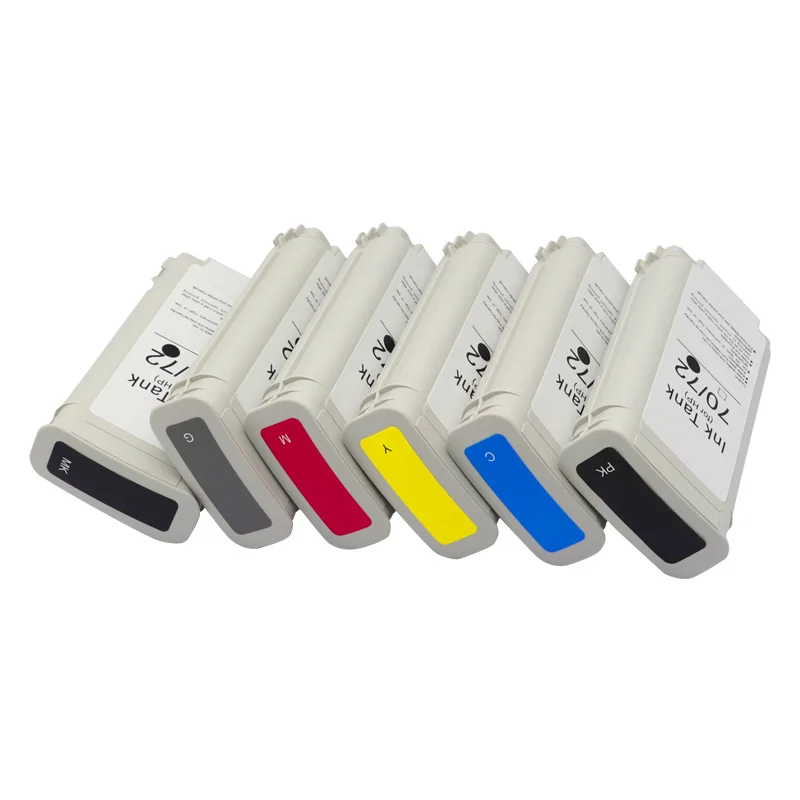 For HP72 Compatible for HP 72 Ink Cartridge With Dye Ink For HP T770 T790 T795 T610 T620T1100 T1120 T1200 T1300 C9403A C9370A