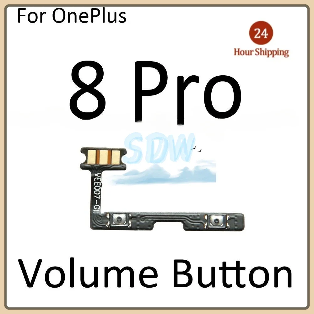 . Power ON OFF Mute Switch Control Key Volume Button Flex Cable For OnePlus 7 7T 8T 8 9 Pro Replacement Parts