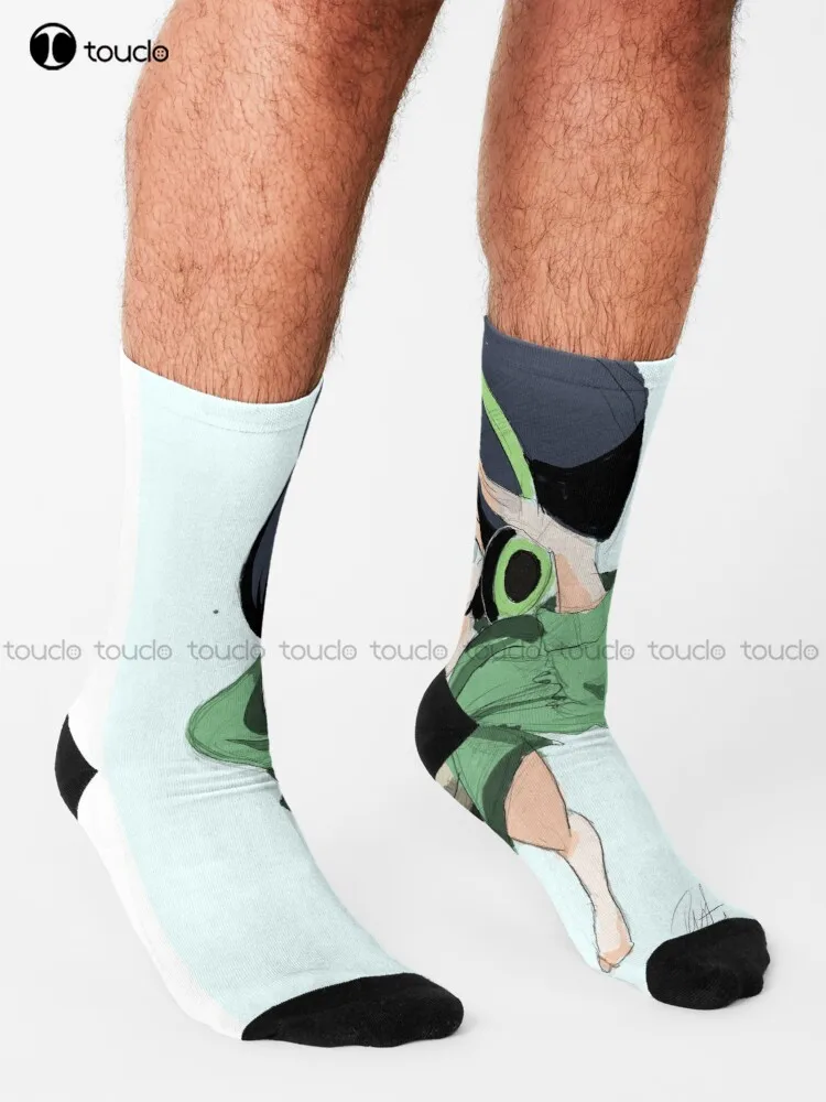 Young Adult Toph Beifong  Socks Mens Soccer Socks Personalized Custom Unisex Adult Teen Youth Socks 360° Digital Print Harajuku