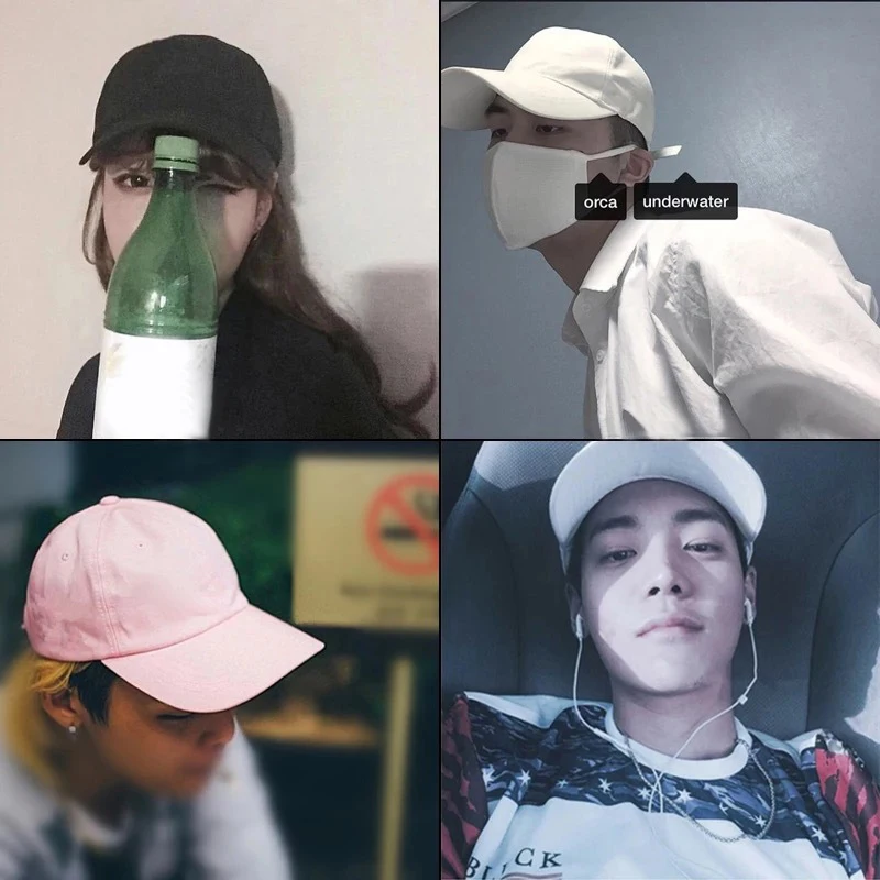 Unisex Dustproof Baseball Cap, planície curvo sol viseira chapéu, ajustável Leisure Caps, monocromático, moda ao ar livre, homens e mulheres