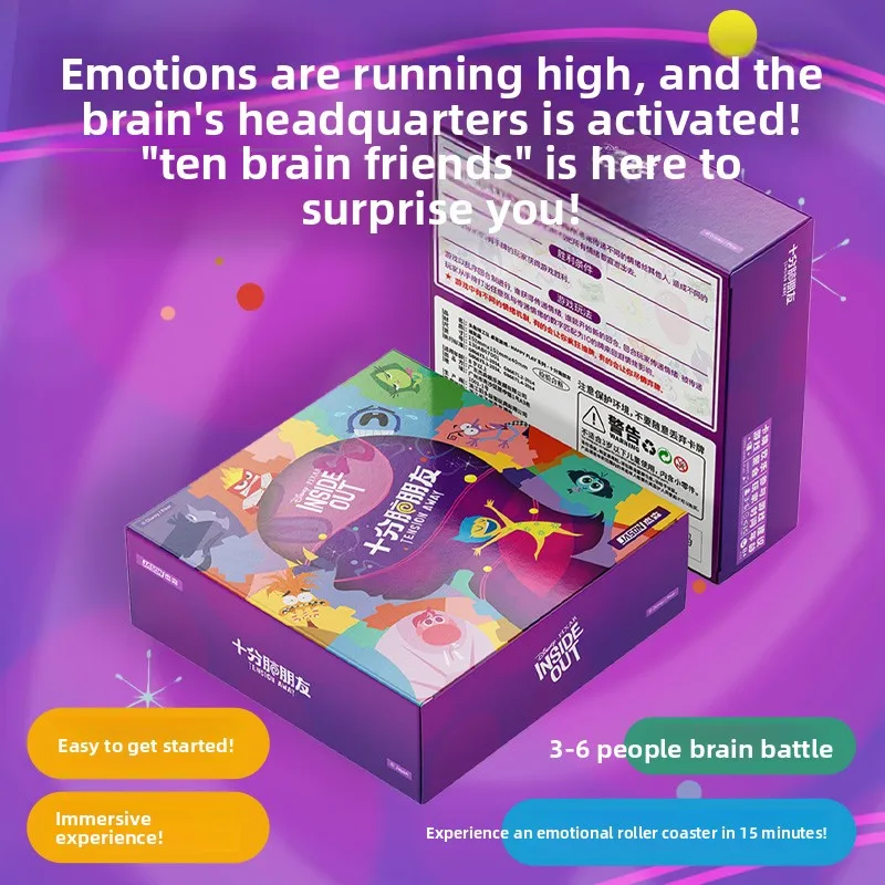 

Карточная игра Card Fun Official Inside Out для детей, настольная игра-головоломка для развития мышления и кооперации, для 1-4 игроков, популярный подарочный набор