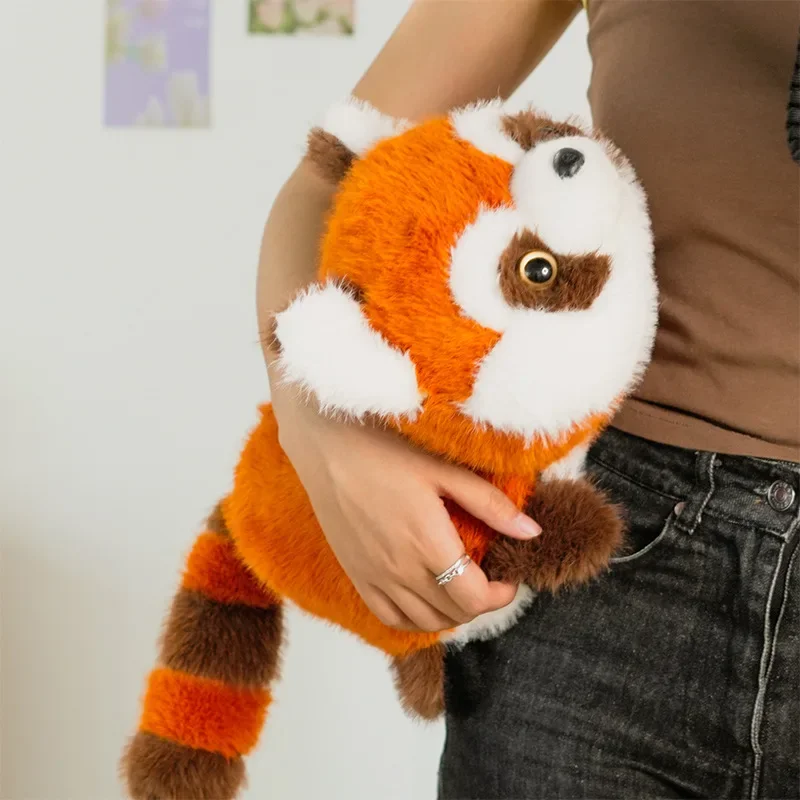 

Hot Stuffed Animals Plush Flipped Giant Pandas Transform Into Brown Little Panda Plush Dolls Cute Beautifu Brithday Gift for Kid