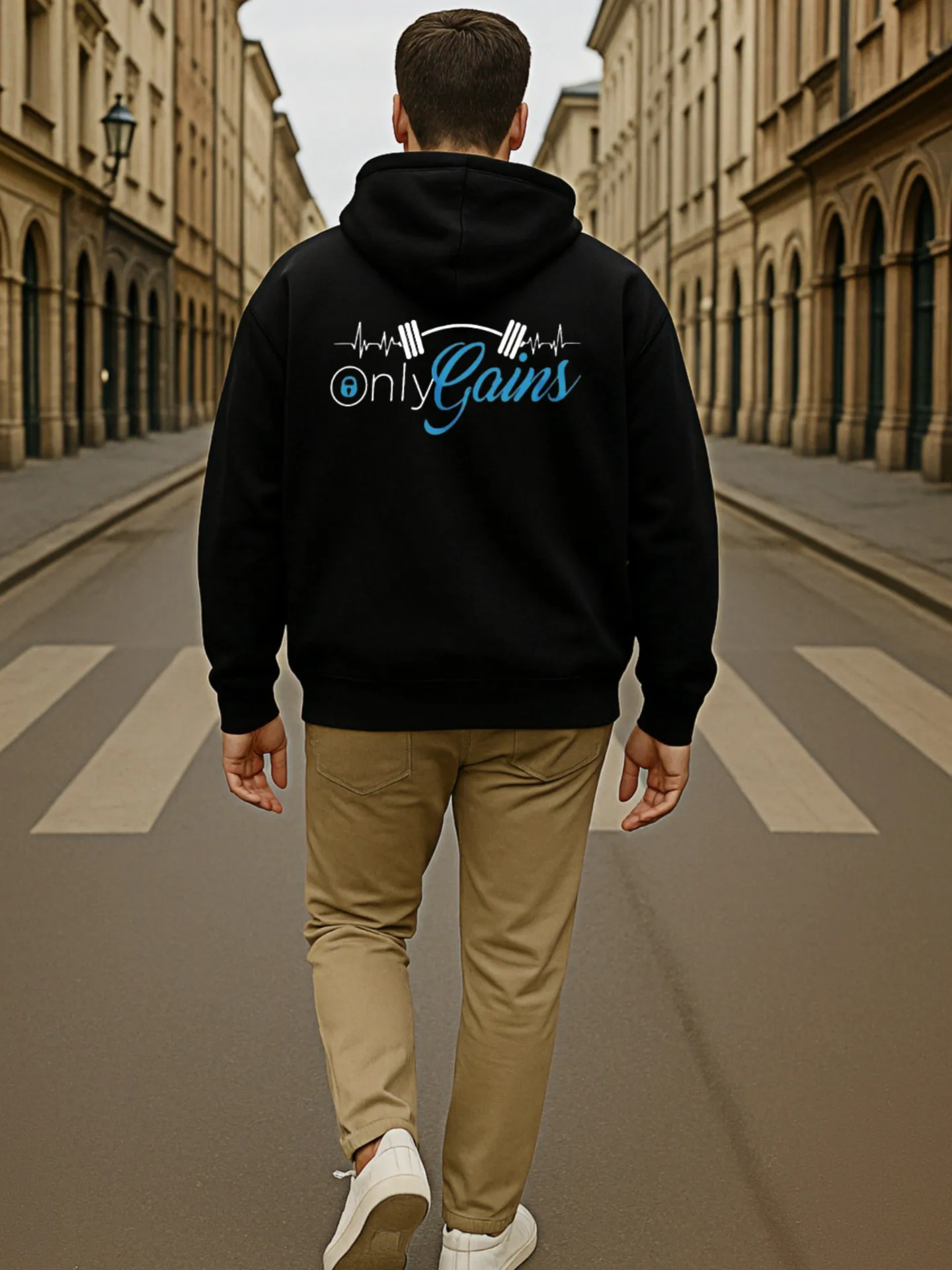 هوديي جرافيك للرجال، طباعة حروف، نمط ملابس رياضية، صوف، للرجال لصالة الألعاب الرياضية للارتداء اليومي