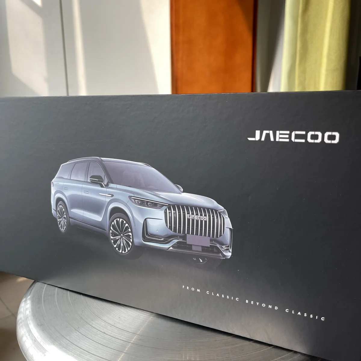 

JAECOO 8 Die Cast Alloy Car Model, J8 Model,CHERY JETOUR, Collection Display, Adult Boy Gift,Grey Blue,1:18