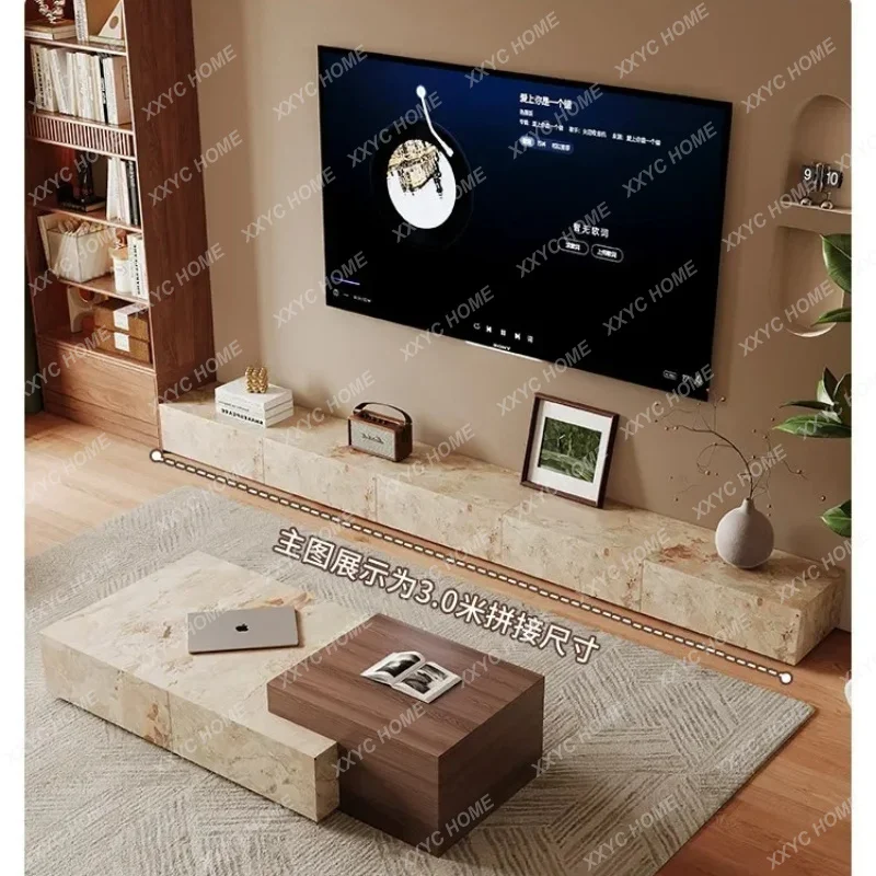 XX Minimalist Tv Cabinet Simple White Narrow 180Cm Long Living Room Tv Stands Modern Unique  Televisor Furniture