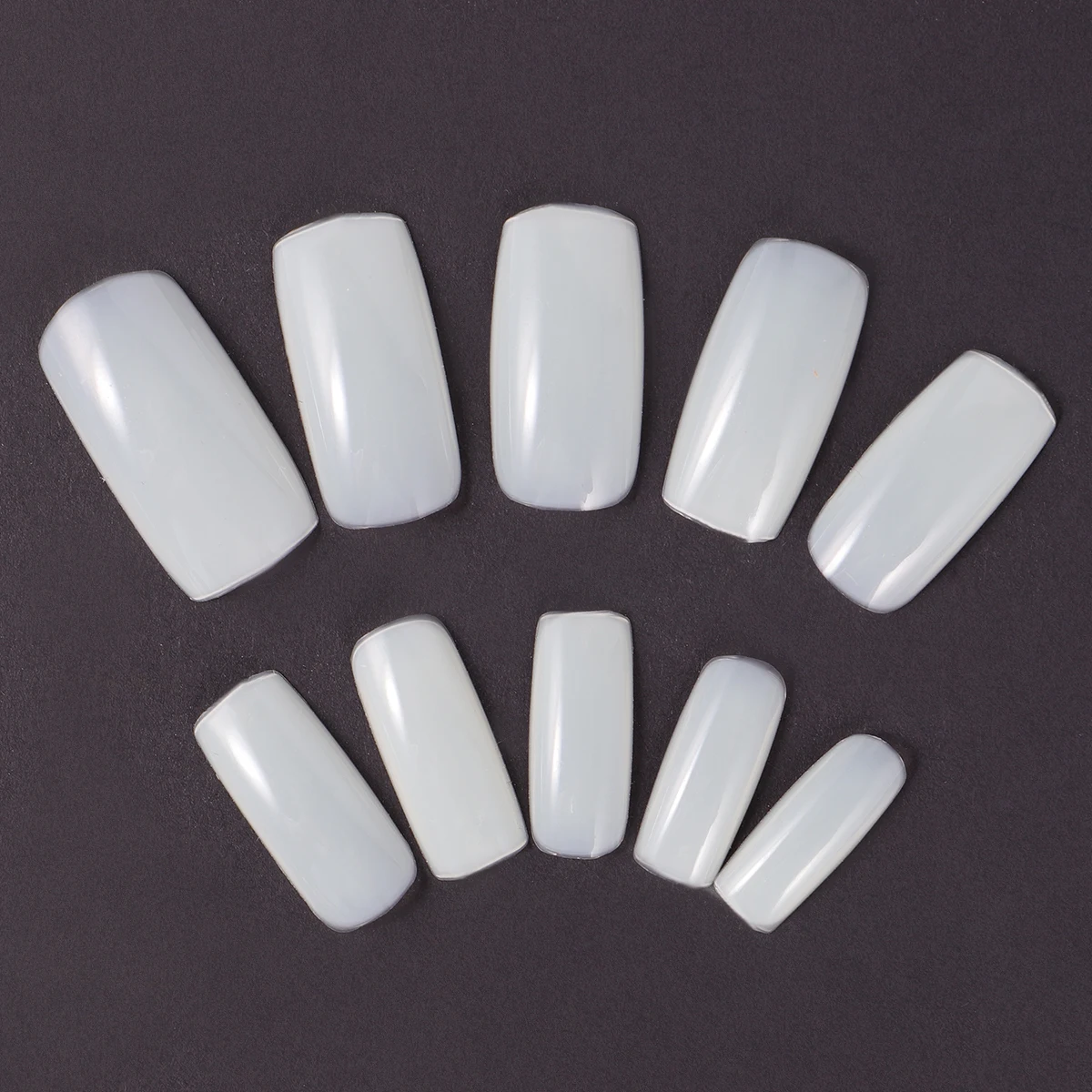 Faux ongles à couverture complète sans dommage, pointe française transparente, finition naturelle, facile à appliquer, Kit de fournitures de manucure, 600 pièces