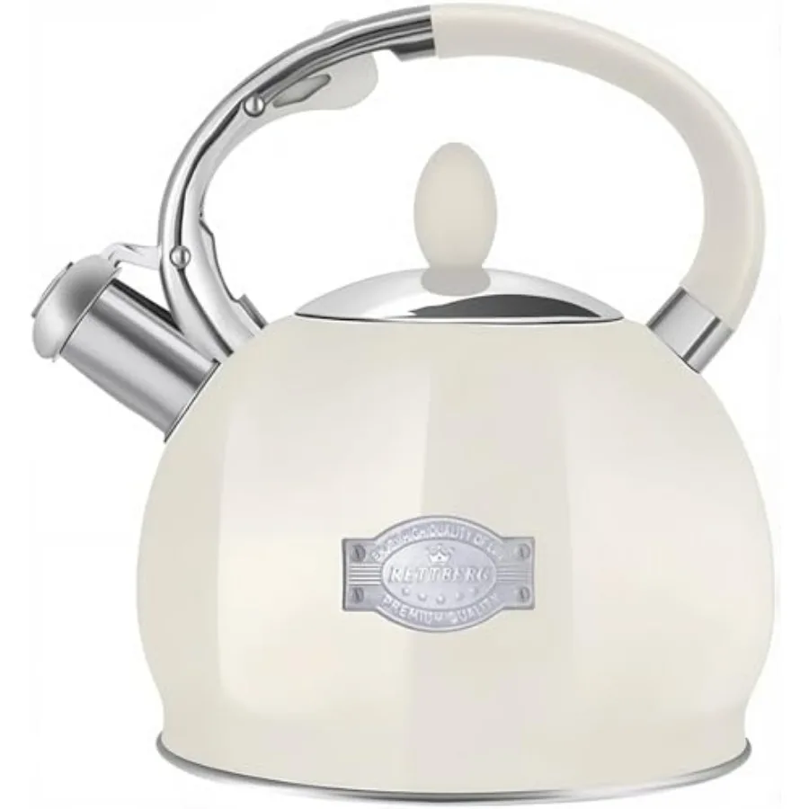 

Tea Kettle for Stovetop Induction Whistling Tea Kettles 2.64 Quart tro Food Grade Stainless Steel Teapots with Cool Touch Handl