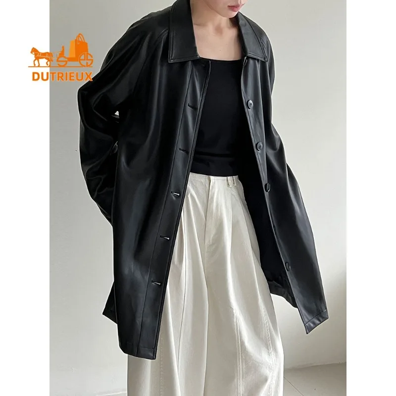 2025 New Spring and Autumn Women's Shirt Real Leather Jacket, 100% Genuine Leather Soft and Comfortable Coat for Women