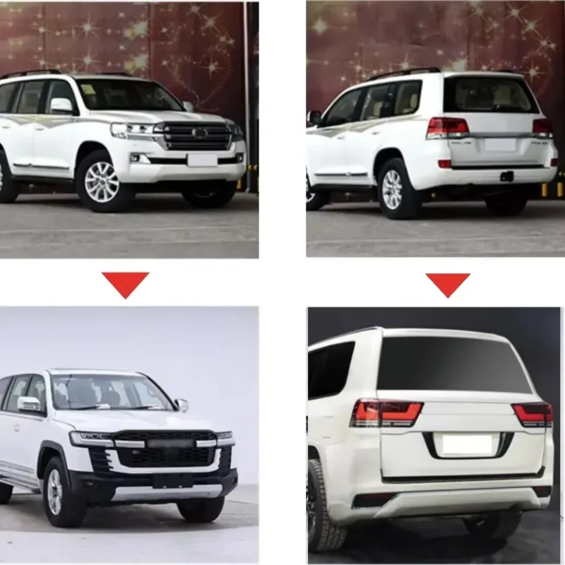 

Car Accessories Car Parts For Lanc Cruiser LC200 Upgrade LC300 Body Kit With Rear Bumper Front Bumper Headlights